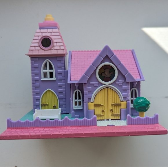 Rare Vintage 1993 Bluebird Polly Pocket Wedding Chapel Compact Only - Picture 3 of 9